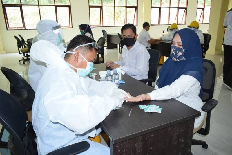 Pelaksanaa Rapid Test Terhadap Seluruh Tenaga Pendidik dan Tenaga Kependidikan di Lingkungan Kabupaten Tana Tidung